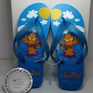 Vintage Garfield Flip Flops Size 7-8 New Read Garfield Collectible